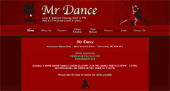 Desktop Screenshot of mrdance.ca