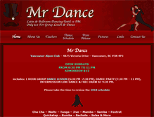 Tablet Screenshot of mrdance.ca